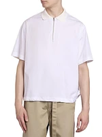Cotton Poplin Polo Shirt