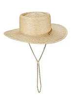 Jacque Chain-Link Straw Boater Hat