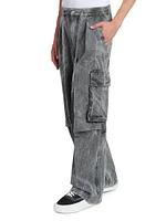 Physical Education Washed Pleated Cargo Pants