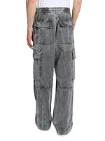 Physical Education Washed Pleated Cargo Pants