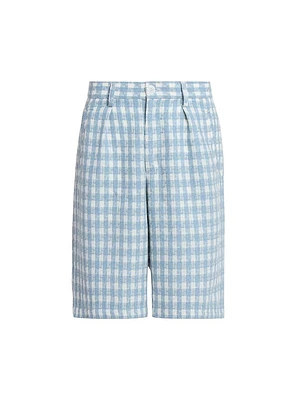 Physical Education Plaid Pleated Shorts