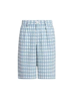 Physical Education Plaid Pleated Shorts