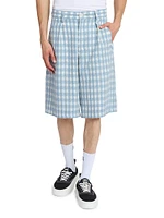 Physical Education Plaid Pleated Shorts