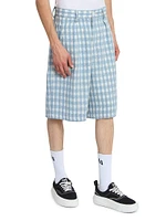 Physical Education Plaid Pleated Shorts