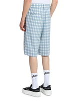 Physical Education Plaid Pleated Shorts