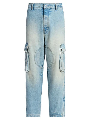 Physical Education Denim Track Logo Cargo Pants