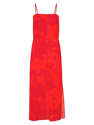 Flower Power Sleeveless Midi-Dress