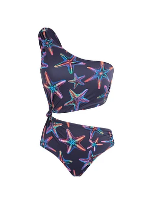 Disco Stars Printed One-Piece Swimsuit