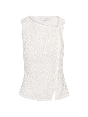 Fiona Ruched Lace Sleeveless Top