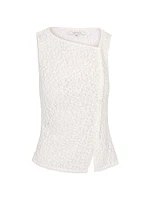 Fiona Ruched Lace Sleeveless Top