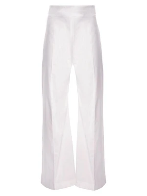 Cabana Stretch Cotton Wide-Leg Pants