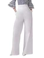 Cabana Stretch Cotton Wide-Leg Pants
