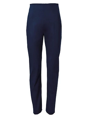 Cabana Cotton-Blend Slim-Straight Pants