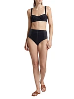 Ravello Lace-Up Bustier Bikini Top