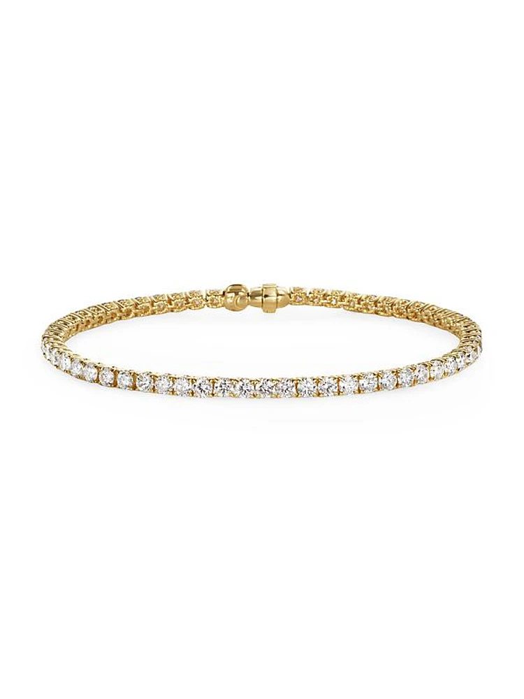 Tennis Bracelet in 18K Yellow Gold