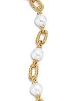 DY Madison Pearl Chain Bracelet in 18K Yellow Gold