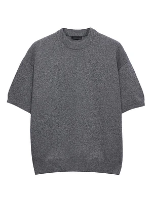 Short-Sleeved Re-Cashmere Sweater