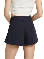 High-Rise Pleated Shorts