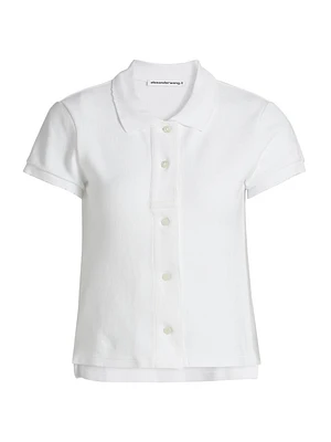 Deconstructed Polo Cardigan