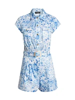 Morgan Floral Poplin Romper