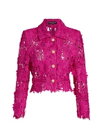 Oliver 3D Guipure Lace Crop Jacket