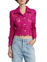 Oliver 3D Guipure Lace Crop Jacket