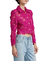 Oliver 3D Guipure Lace Crop Jacket