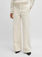 Regular-Fit Trousers in Stretch-Cotton Velvet