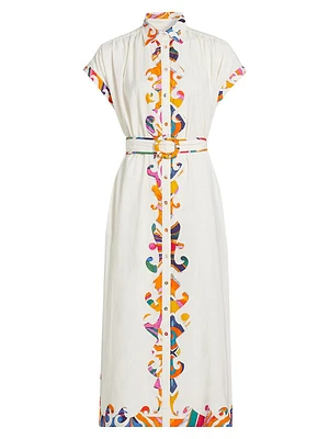 Valerie Belted Cotton Caftan