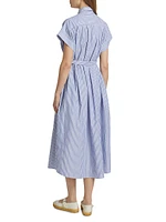 Valerie Striped Cotton Caftan