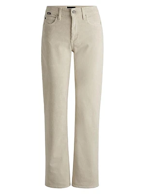 Straight-Fit Jeans in Stretch-Cotton Corduroy Denim