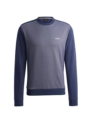Regular-Fit Sweatshirt with Jacquard Structure