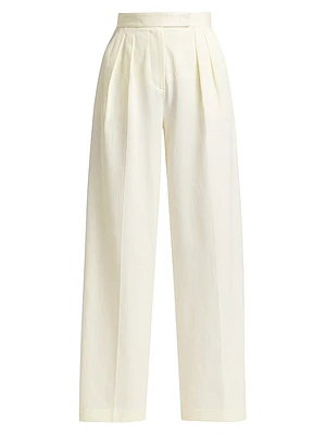 Chenzia Pleated Wide-Leg Pants