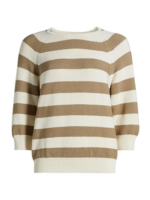 Sante Striped Cotton Sweater