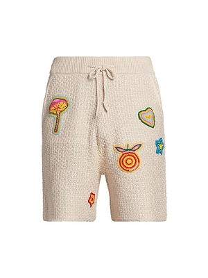 Patchwork Crochet Shorts