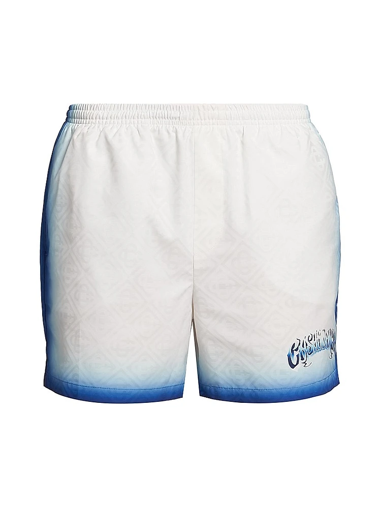 Jacquard Monogram Swim Shorts