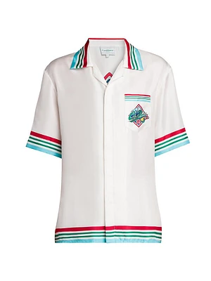Casaway Silk Cuban Collar Shirt
