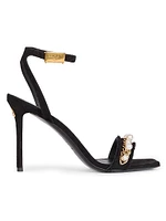 95MM Embellished Suede Sandals