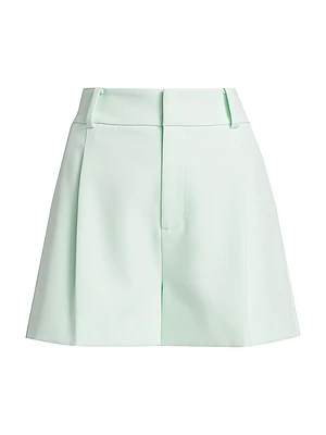Sena Stretch-Crepe High-Waisted Shorts