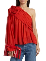 Rose One-Shoulder Blouse
