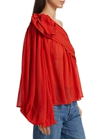 Rose One-Shoulder Blouse