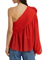 Rose One-Shoulder Blouse