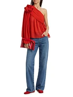 Rose One-Shoulder Blouse