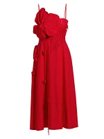 Garden Linen Midi-Dress