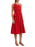 Garden Linen Midi-Dress