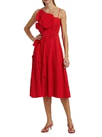Garden Linen Midi-Dress