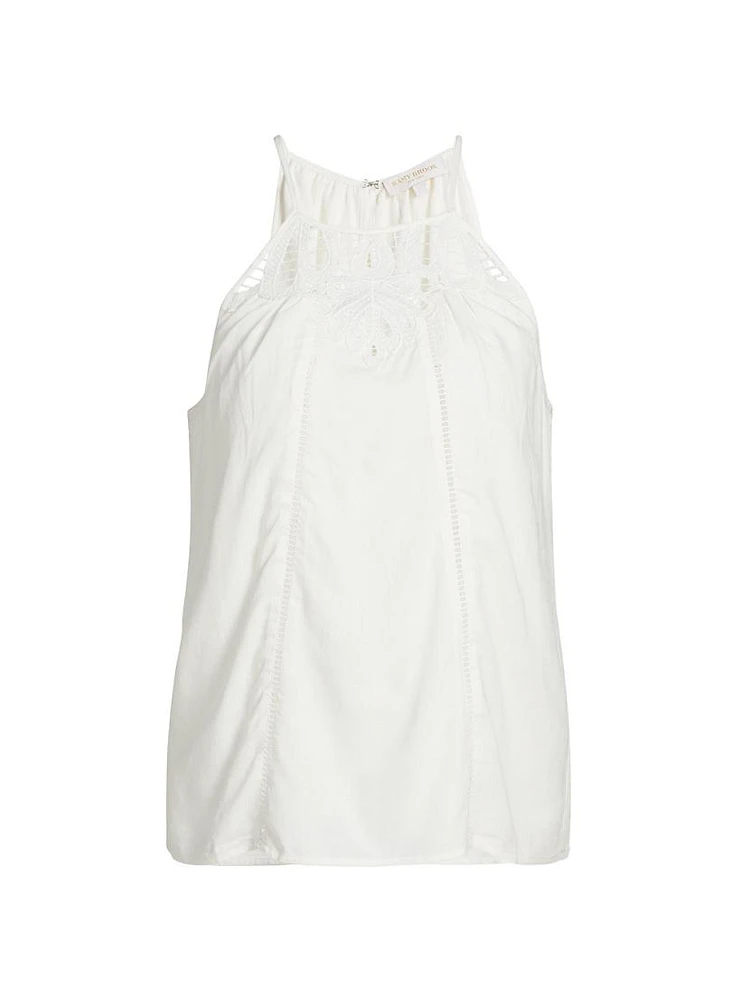 Mila Embroidered Halter Top