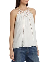 Mila Embroidered Halter Top