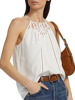 Mila Embroidered Halter Top