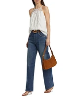Mila Embroidered Halter Top